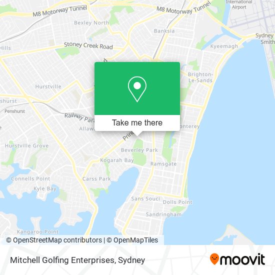 Mitchell Golfing Enterprises map