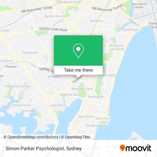 Simon Parker Psychologist map
