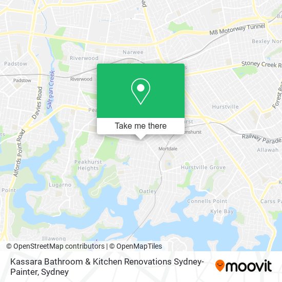 Kassara Bathroom & Kitchen Renovations Sydney-Painter map