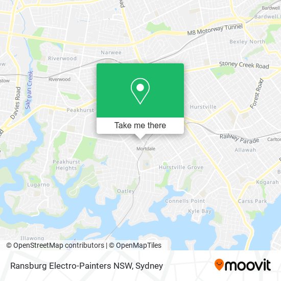 Ransburg Electro-Painters NSW map