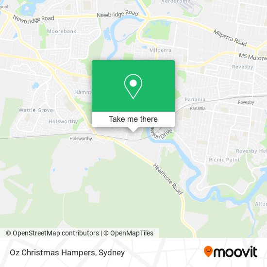 Oz Christmas Hampers map