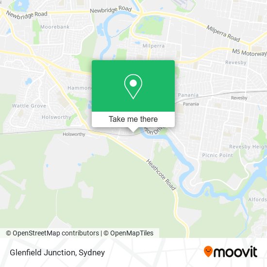 Glenfield Junction map