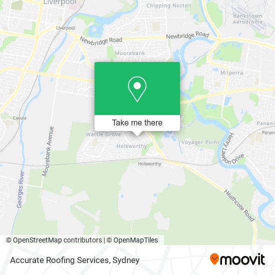 Accurate Roofing Services map