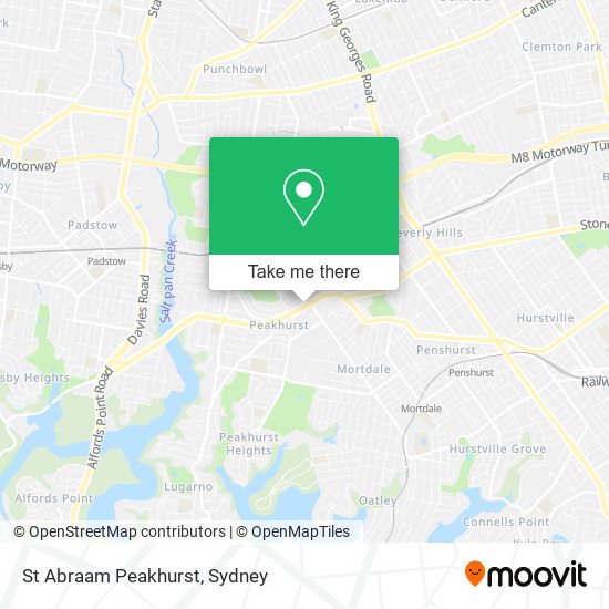 Mapa St Abraam Peakhurst