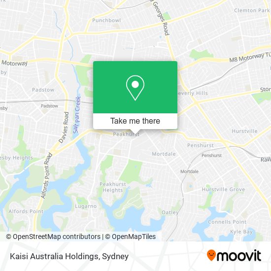 Kaisi Australia Holdings map