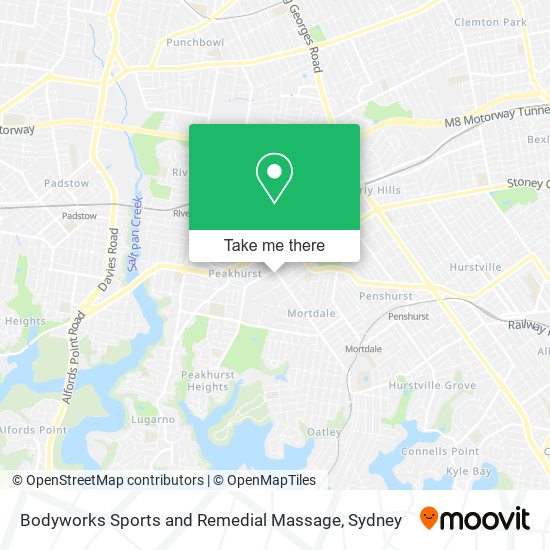 Bodyworks Sports and Remedial Massage map