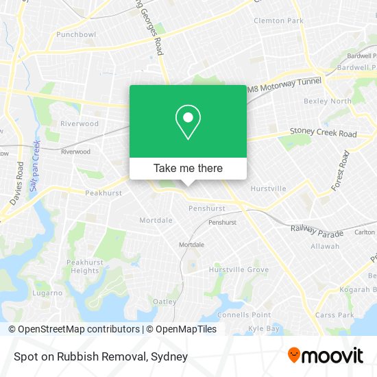 Spot on Rubbish Removal map