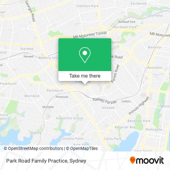 Park Road Family Practice map