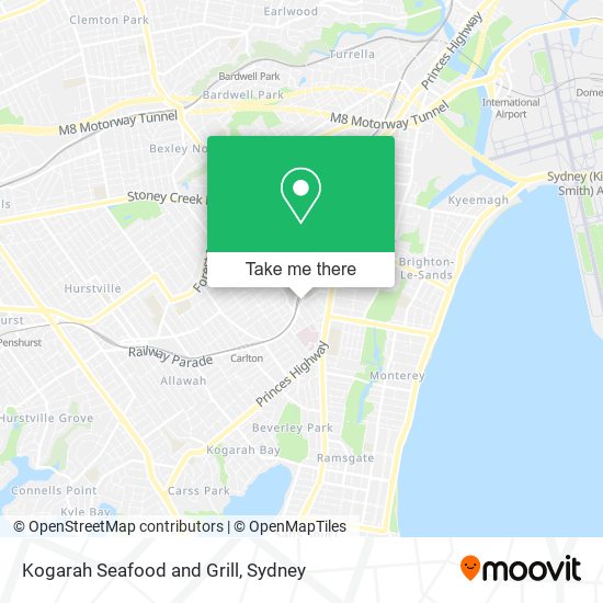 Kogarah Seafood and Grill map