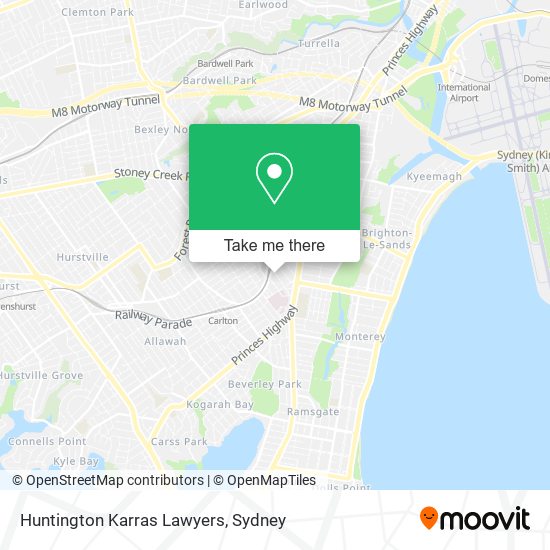 Huntington Karras Lawyers map