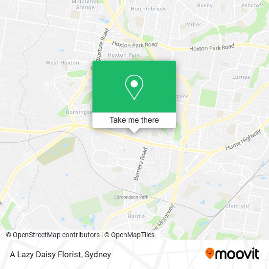 A Lazy Daisy Florist map