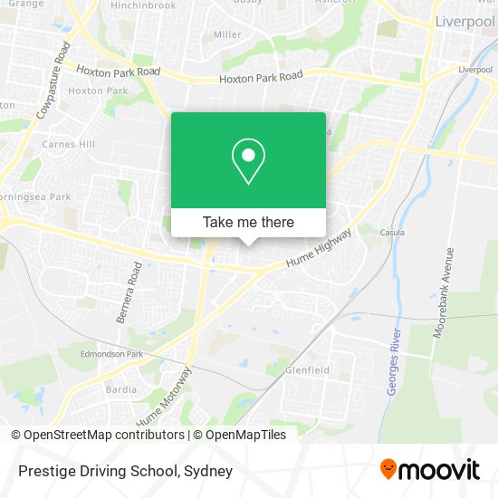Mapa Prestige Driving School