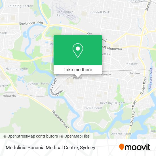 Mapa Medclinic Panania Medical Centre