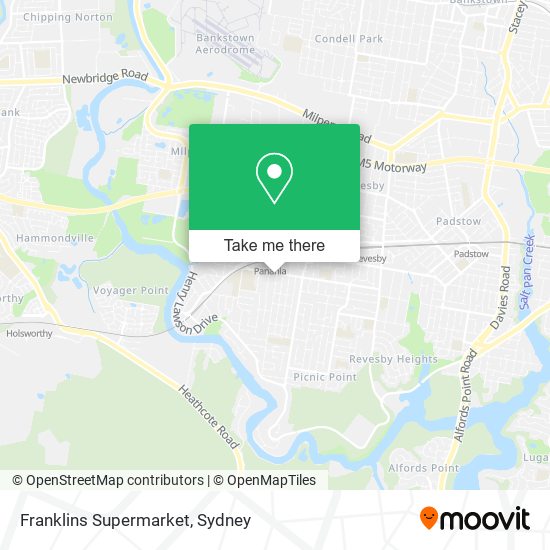 Mapa Franklins Supermarket