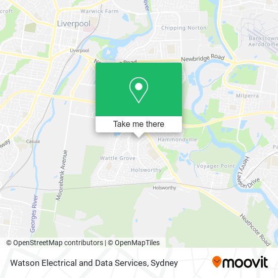 Mapa Watson Electrical and Data Services
