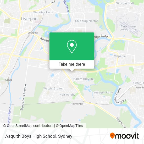 Mapa Asquith Boys High School