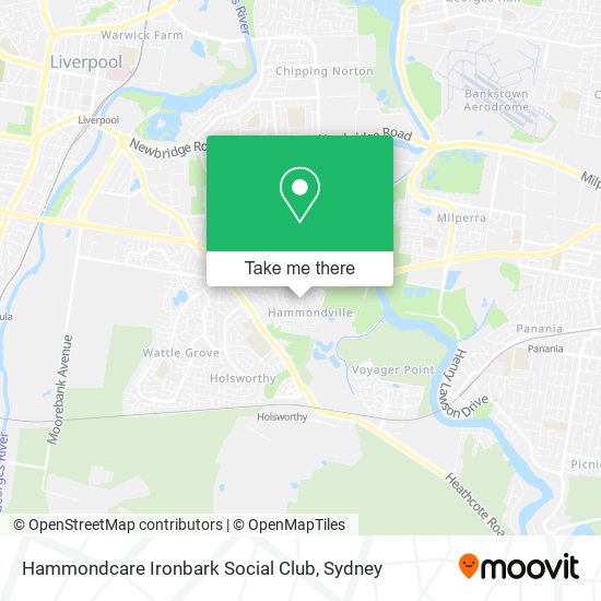 Hammondcare Ironbark Social Club map