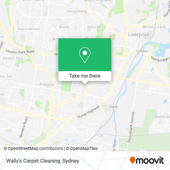 Wally's Carpet Cleaning map