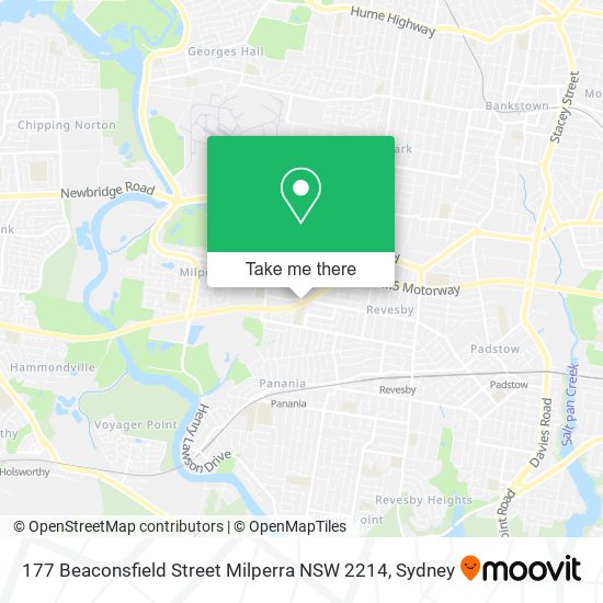 177 Beaconsfield Street Milperra NSW 2214 map