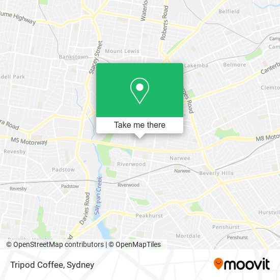 Tripod Coffee map