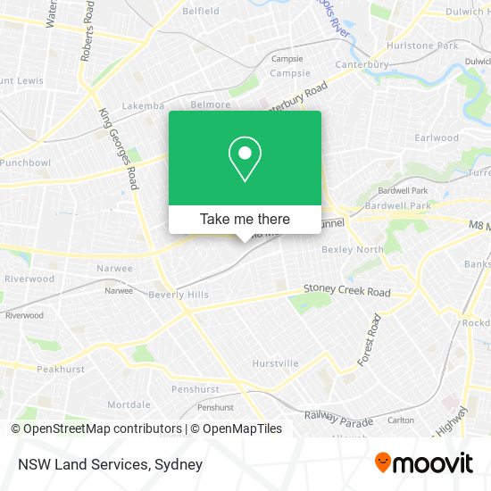 Mapa NSW Land Services