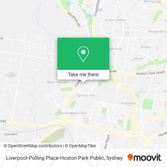 Mapa Liverpool-Polling Place-Hoxton Park Public