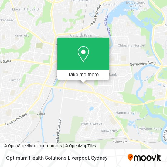 Mapa Optimum Health Solutions Liverpool