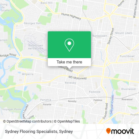 Sydney Flooring Specialists map
