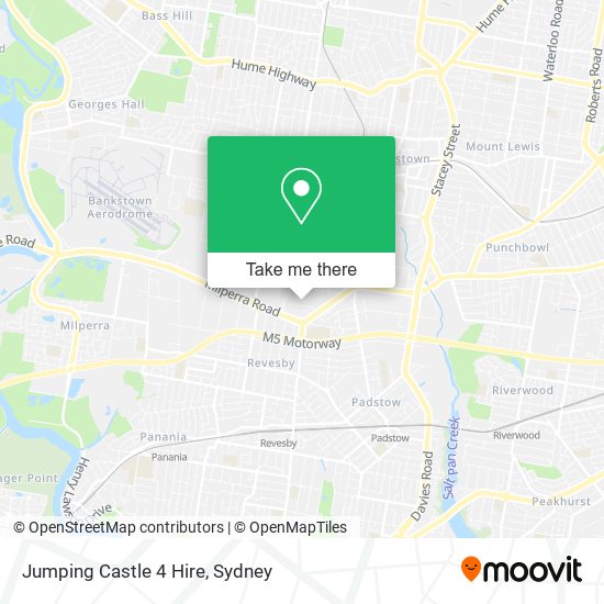 Jumping Castle 4 Hire map