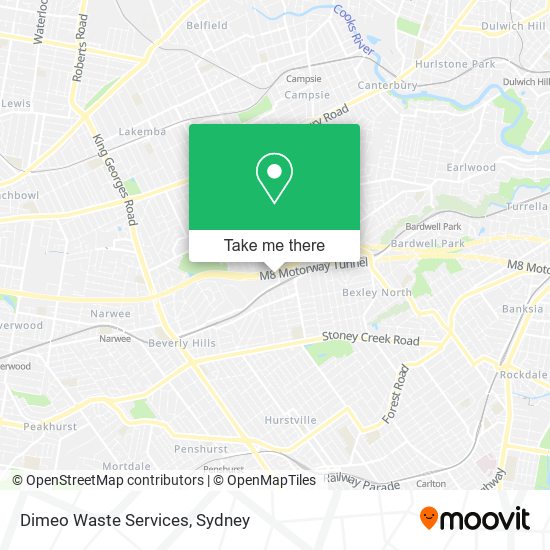 Mapa Dimeo Waste Services