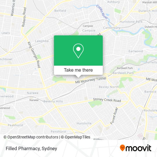 Filled Pharmacy map
