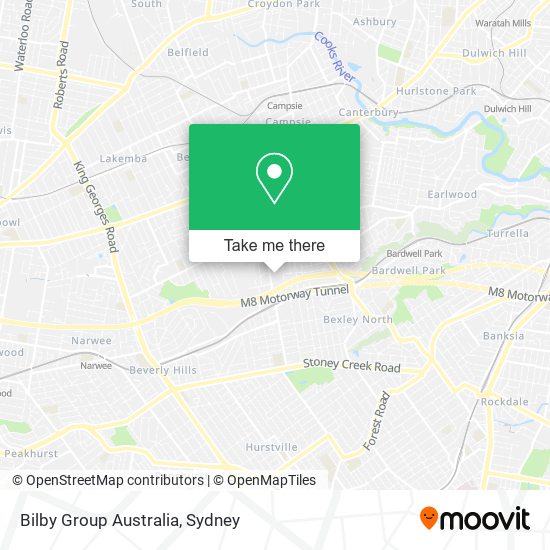 Bilby Group Australia map
