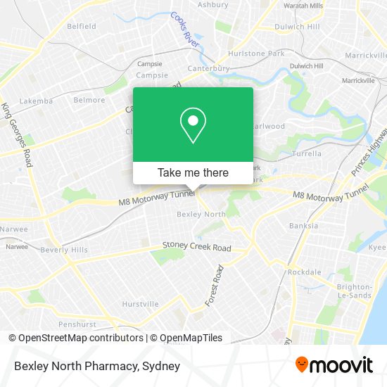 Mapa Bexley North Pharmacy