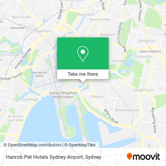 Hanrob Pet Hotels Sydney Airport map