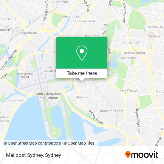 Mapa Mailpost Sydney