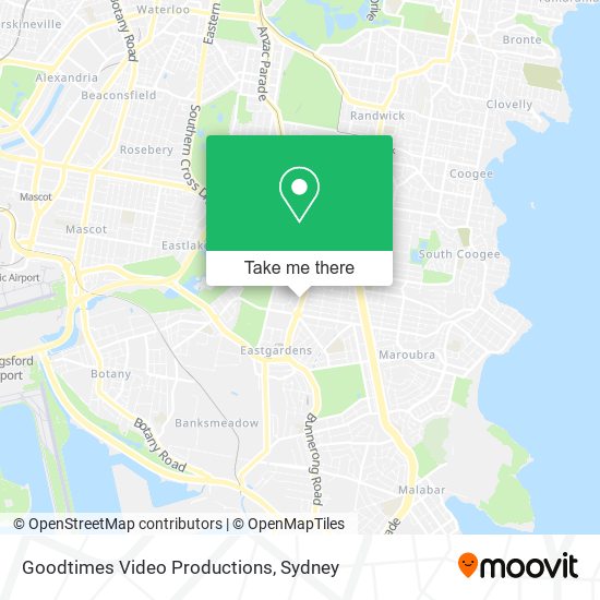 Goodtimes Video Productions map