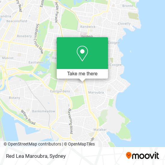 Red Lea Maroubra map