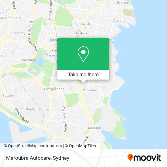 Maroubra Autocare map