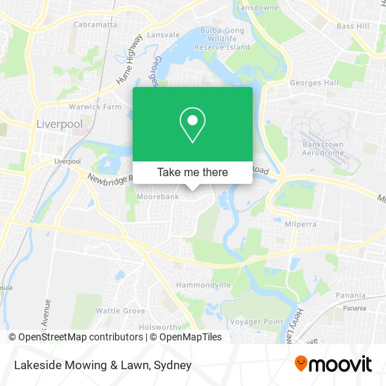 Mapa Lakeside Mowing & Lawn