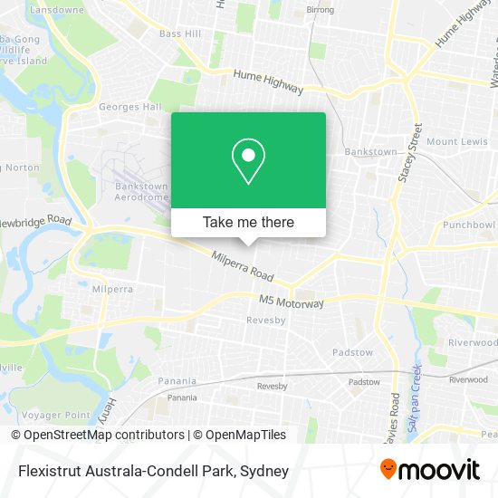 Flexistrut Australa-Condell Park map