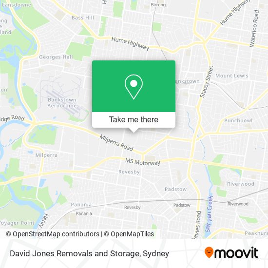 David Jones Removals and Storage map