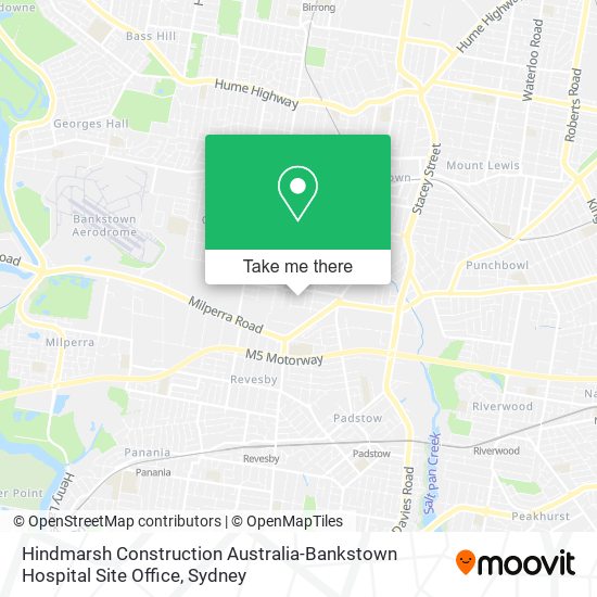 Mapa Hindmarsh Construction Australia-Bankstown Hospital Site Office