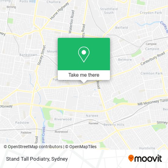 Stand Tall Podiatry map