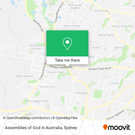 Assemblies of God in Australia map