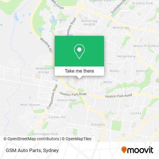 GSM Auto Parts map