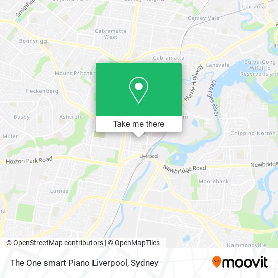 Mapa The One smart Piano Liverpool