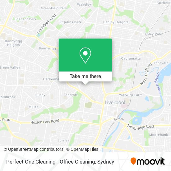 Perfect One Cleaning - Office Cleaning map