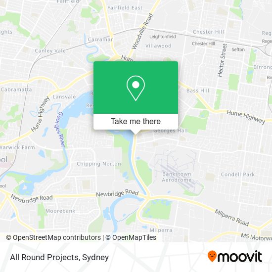 All Round Projects map