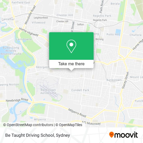 Be Taught Driving School map