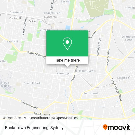 Mapa Bankstown Engineering